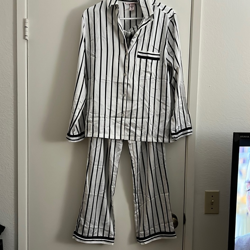 Victoria Secret Satin PJs. Top and bottoms. Size small